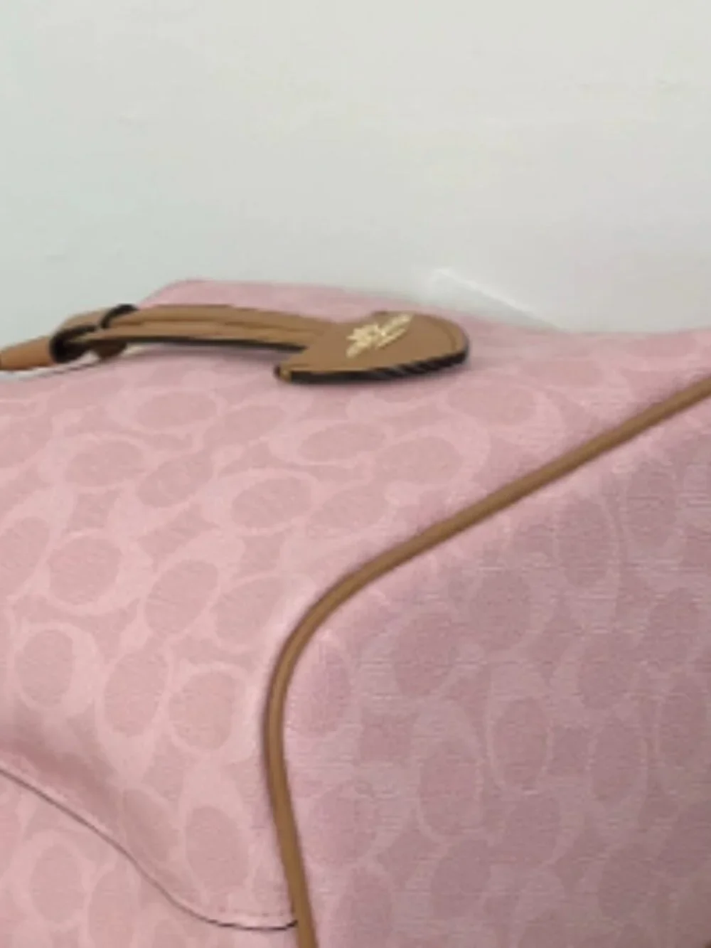Coach Pink Signature Bucket Bag Shoulder Bag